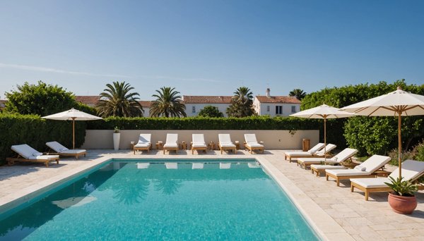 Profitez d'une piscine chauffée pendant votre séjour à l'île de ré