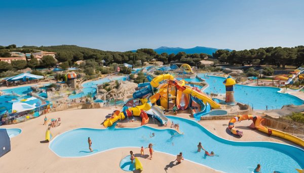 Corse en famille : top des campings avec parc aquatique